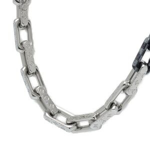 LOUIS VUITTON Black Monogram Necklace